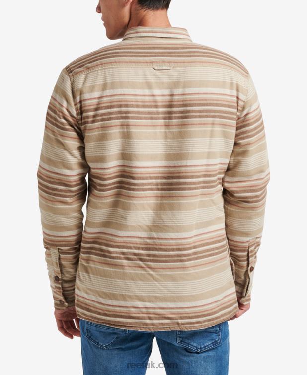 Almond Milk 2286N590 Toro Long Sleeve Sherpa Jacket Reef Men - Image 3