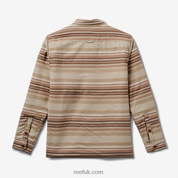 Almond Milk 2286N590 Toro Long Sleeve Sherpa Jacket Reef Men - Image 5