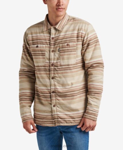 Almond Milk 2286N590 Toro Long Sleeve Sherpa Jacket Reef Men