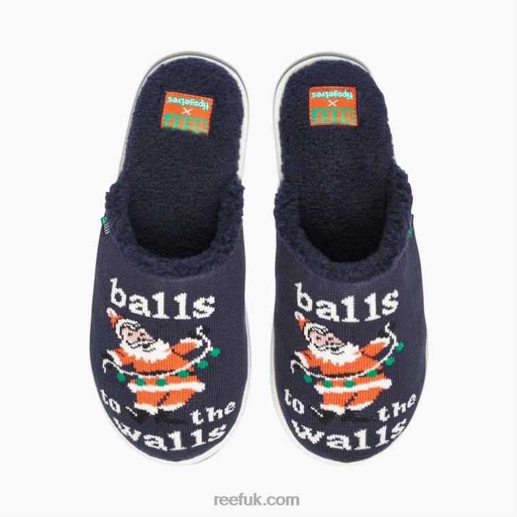 balls_to_the_walls_2286n549_reef_x_tipsy_elves_slippersmen.jpg Balls To The Walls 2286N549 Reef X Tipsy Elves SlippersMen - Image 1