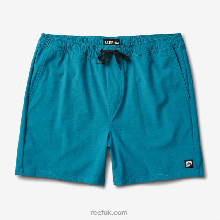 Biscay Bay 2286N699 Fields Elastic Waist Walk Shorts 17" Reef Men - Image 3