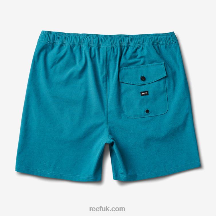 Biscay Bay 2286N699 Fields Elastic Waist Walk Shorts 17" Reef Men - Image 4