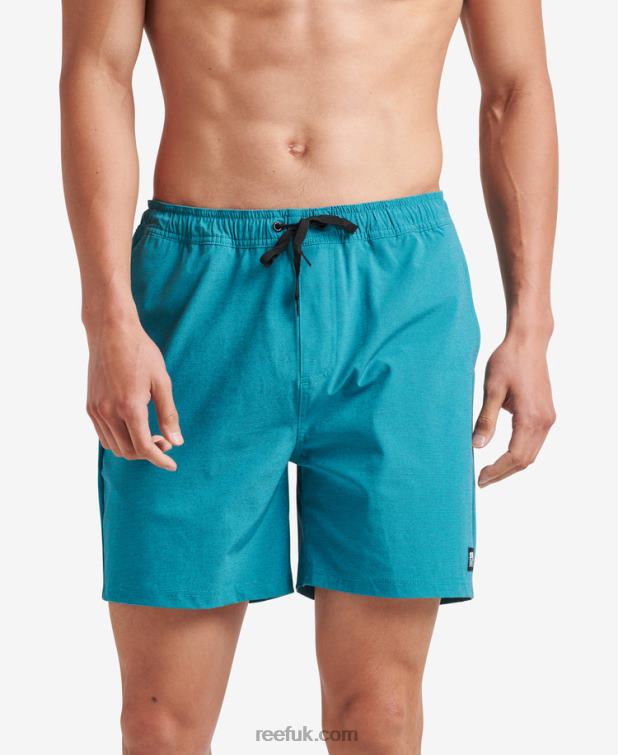 Biscay Bay 2286N699 Fields Elastic Waist Walk Shorts 17" Reef Men - Image 1