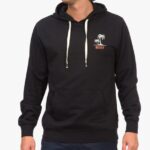 Black 2286N728 Shuffle Pullover Hoodie Reef Men