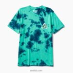 Blue Block Icew 2286N627 Schmoe Short Sleeve Tie Dye Tee Reef Men - Image 4