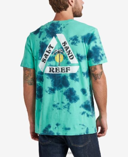 Blue Block Icew 2286N627 Schmoe Short Sleeve Tie Dye Tee Reef Men