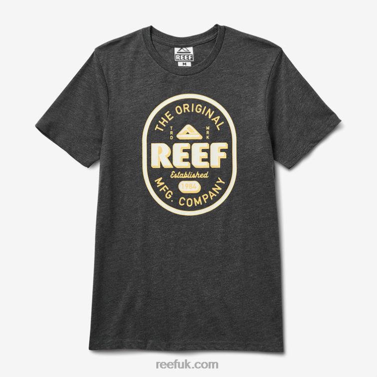 Charcoal Hthr 2286N601 Clark Slub Short Sleeve Tee Reef Men - Image 2