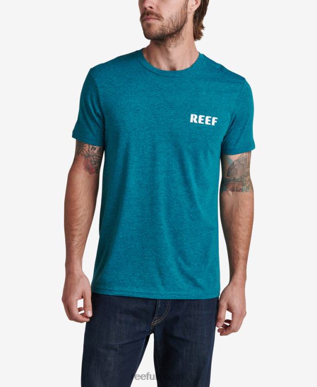 cyan_black_heather_2286n575_unite_short_sleeve_tee_reef_men.jpg Cyan Black Heather 2286N575 Unite Short Sleeve Tee Reef Men - Image 1