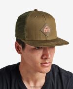 Dark Olive 2286N760 Madre Snapback Trucker Hat Reef Men - Image 3