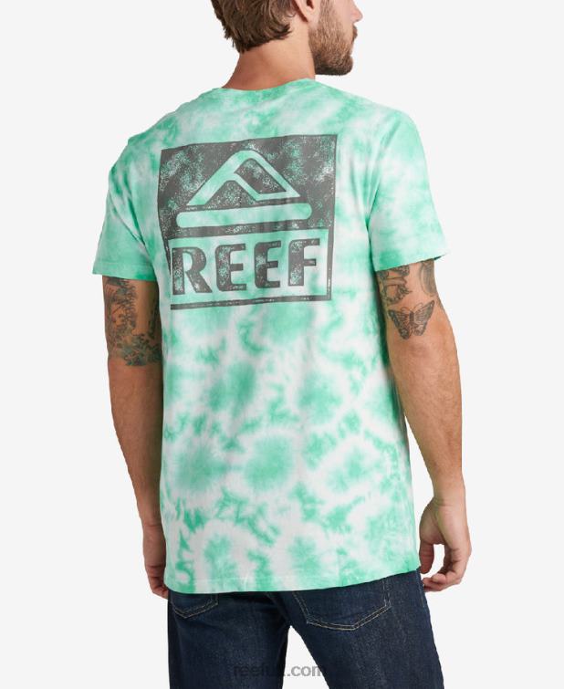 Electric Green 2286N618 Wellie Short Sleeve Tie Dye Tee Reef Men - Image 2