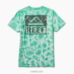 Electric Green 2286N618 Wellie Short Sleeve Tie Dye Tee Reef Men - Image 3