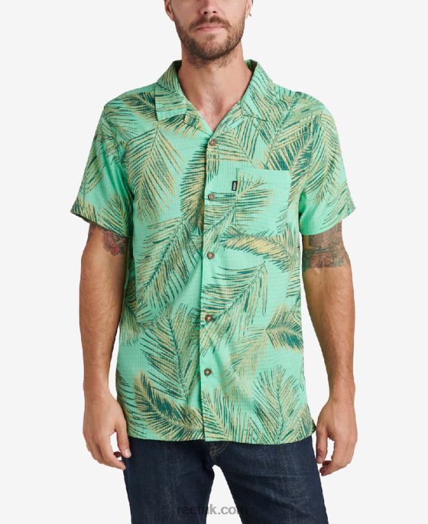 electric_green_2286n668_peters_short_sleeve_shirt_reef_men.jpg Electric Green 2286N668 Peters Short Sleeve Shirt Reef Men - Image 1