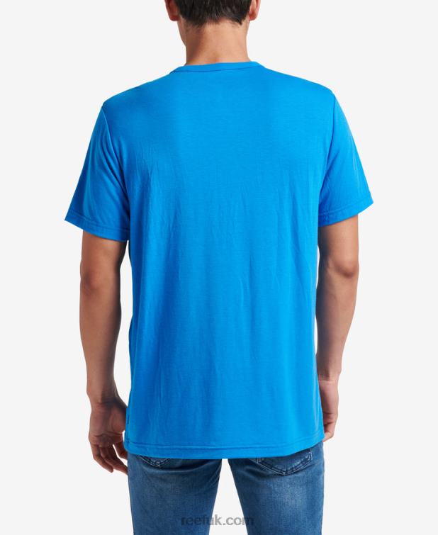 French Blue 2286N598 Smith Short Sleeve Pocket Knit Tee Reef Men - Image 2