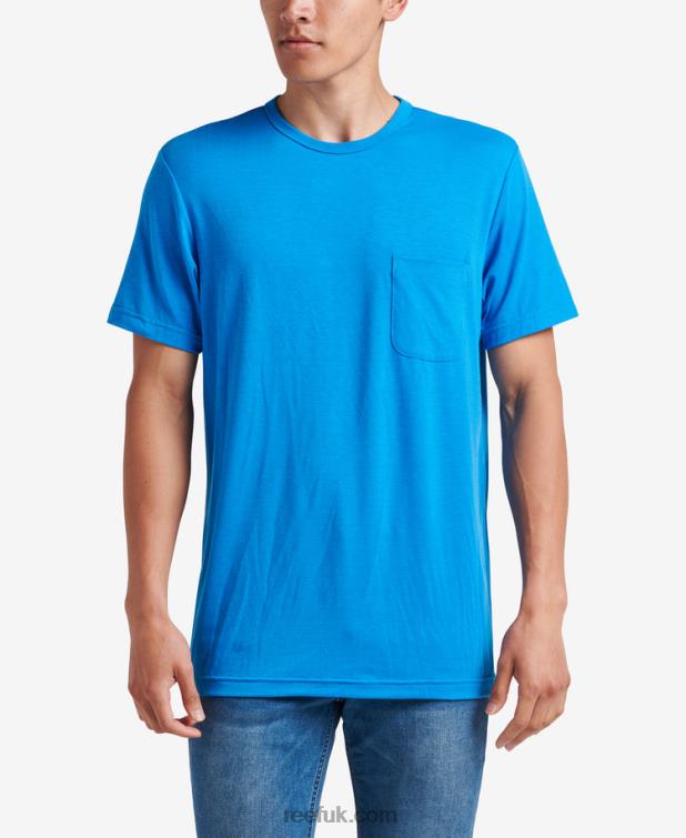 French Blue 2286N598 Smith Short Sleeve Pocket Knit Tee Reef Men - Image 1