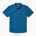 French Blue 2286N653 Winfred Short Sleeve Shirt Reef Men - Image 3