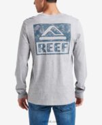 Heather Grey 2286N586 Wellie Long Sleeve Tee Reef Men - Image 2