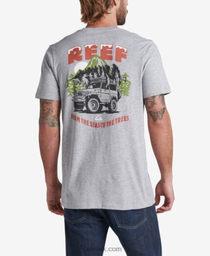 Heather Grey 2286N587 Timber Short Sleeve Tee Reef Men