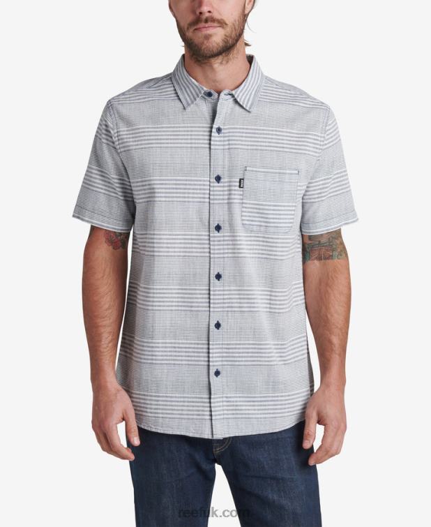indigo_blue_2286n638_manny_short_sleeve_shirt_reef_men.jpg Indigo Blue 2286N638 Manny Short Sleeve Shirt Reef Men - Image 1