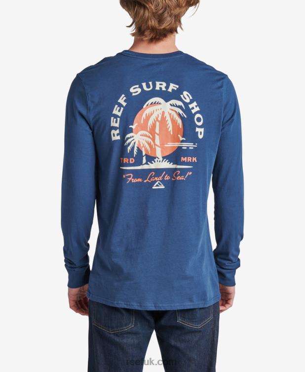 insignia_blue_2286n612_shuffle_long_sleeve_tee_reef_men.jpg Insignia Blue 2286N612 Shuffle Long Sleeve Tee Reef Men - Image 1