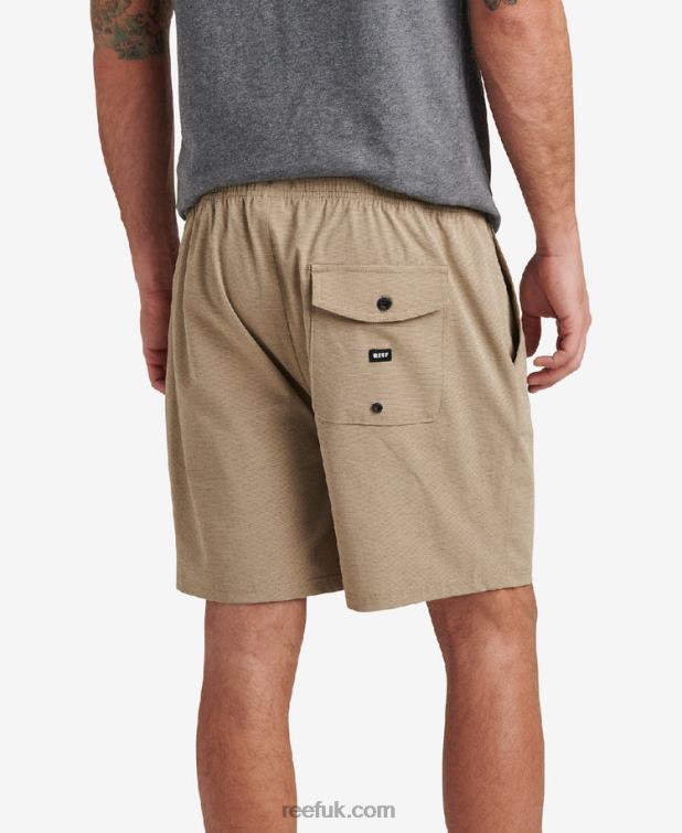 Kelp 2286N675 Fields Elastic Waist Walk Shorts 17" Reef Men - Image 2