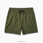 Olivine 2286N714 Fields Elastic Waist Walk Shorts 17" Reef Men - Image 3